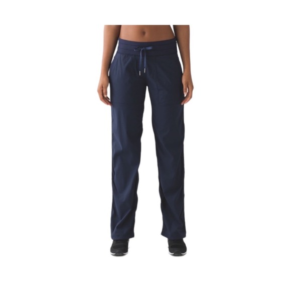 Lululemon Women's studio pant lll Navy Blue Jogger Pants size 4 - Picture 1 of 14